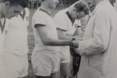 Verabschiedung des Sportfreundes Uhlmann aus der Mannschaft 1966